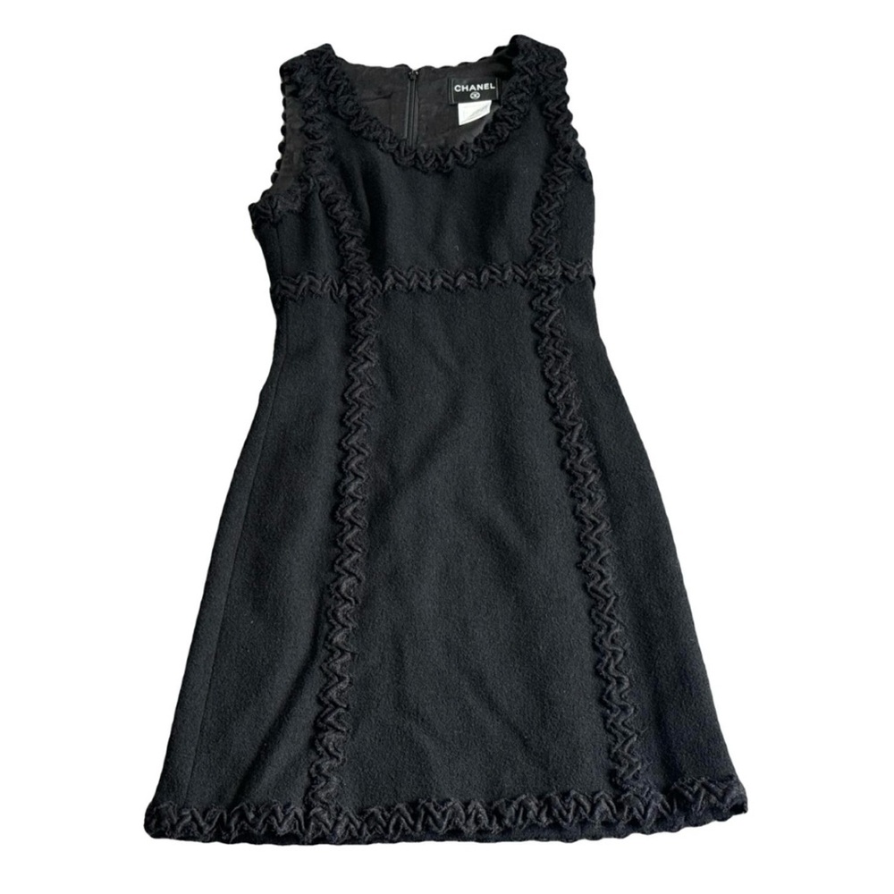 CHANEL Black Textured Fabric